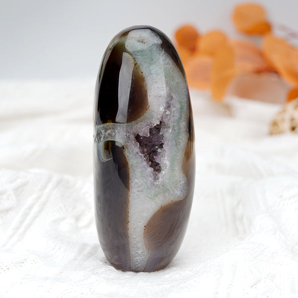 Agate Small Ornaments With Geode【400g】